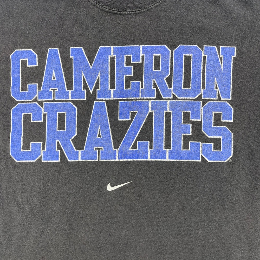 Duke Blue Devils Nike Mens Medium Black Cameron Crazies Graphic T-Shirt
